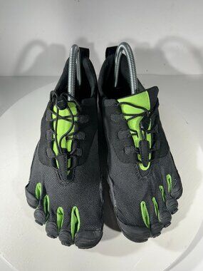 Vibram FiveFingers Womens Size 9 9.5 EU 41 V-Run Retro Black Green Five Fingers